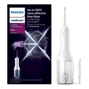 Philips Sonicare Power Water Flosser 3000 Cordless - HX3826/21 - White BRAND NEW